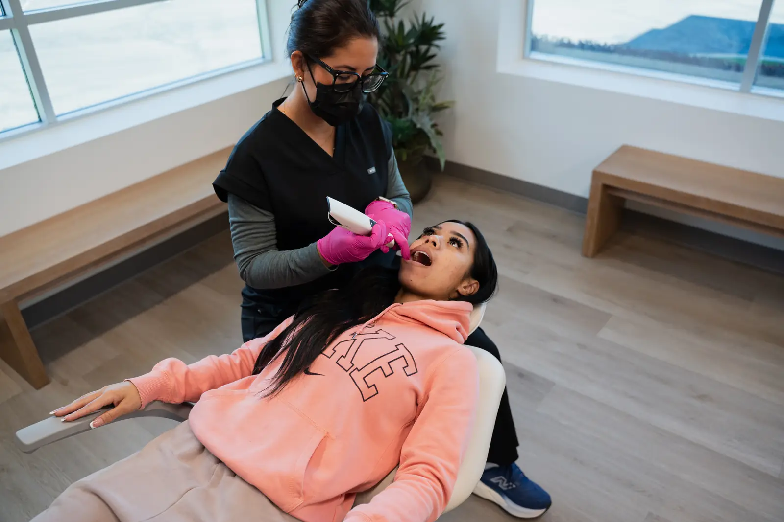 Digital intraoral scan being taken at Toothpillow Breathing and Sleep Center in Draper, Utah