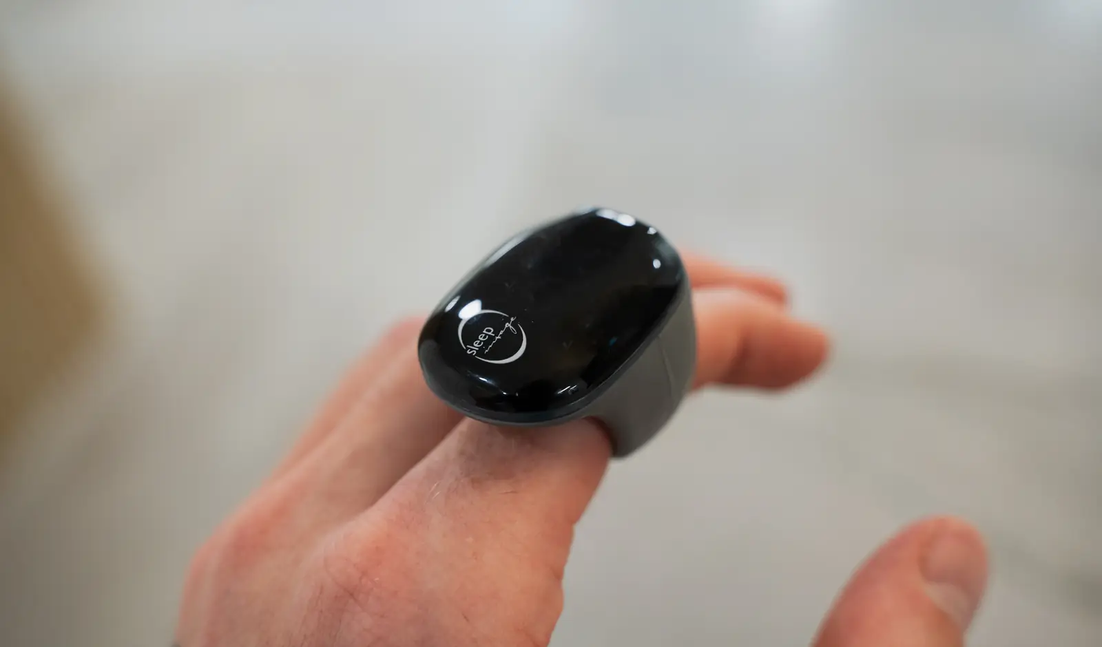 At-home sleep test ring worn on a finger